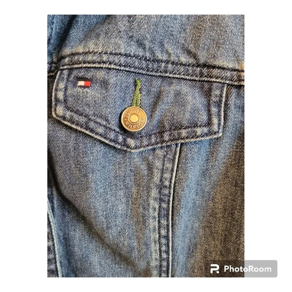 ✨HOST PICK✨VINTAGE Tommy Hilfiger Signature Jean Jacket - Picture 6 of 7